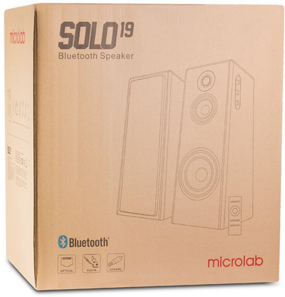 Altoparlantë Microlab SOLO 19, 2.0, Bluetooth, dru, të zinj