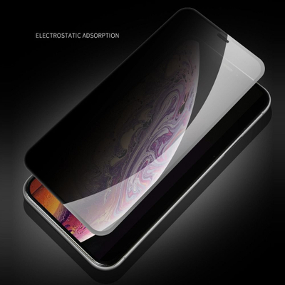 Xham mbrojtës X-one Full Cover Privacy për iPhone 15 Pro Max, ekstra i fortë, i zi