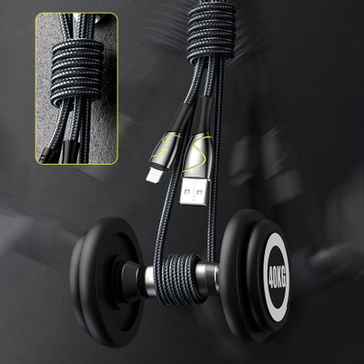 Kabllo USB Joyroom Mermaid USB A në Lightning, 2 m, 2.4A, e zezë