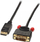 Kabllo Lindy DisplayPort - DVI-D, 3m, e zezë