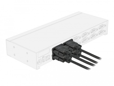 Kabllo seriale DeLOCK 86613, RS-232, 0.5m, e zezë