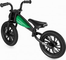 Biçikletë balance për kalamaj Qplay Feduro, 12", rrota gome, jeshile