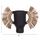 Vazo dekorative HomeMarkt Alica HM4668.01S, terrakotë, 55x19x34cm, e zezë