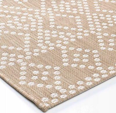Tapet ballkoni Douceur d'intérieur TANIA, 120x170 cm, stil boho, bezhë