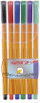 Set fineliner Rystor RC-04 ABCDVS, 0.4mm, 6 copë, shumëngjyrësh