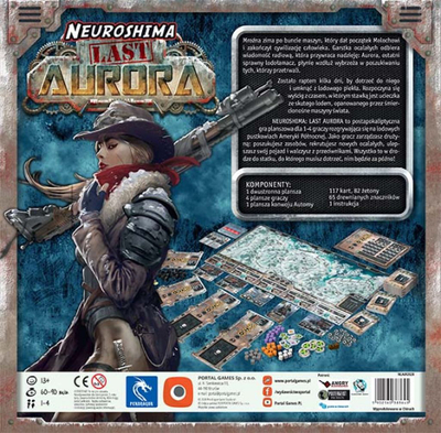 Lojë tavoline Portal Games Neuroshima Last Aurora, 1–4 lojtarë, variant solo