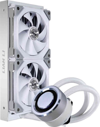 Ftohës uji për CPU Lian Li Galahad 240 SL V2, radiator 240mm, ARGB, i bardhë