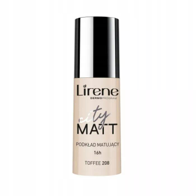 Krem pudër Lirene City Matt, Toffee 208, 30 ml