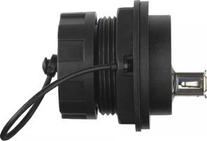 Konektor USB Alcasa IC04-U304, USB A femër, i zi
