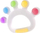 Lodër dhëmbësh GiliGums Silicone Teether Crown, silikon, shumëngjyrëshe
