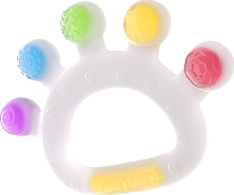 Lodër dhëmbësh GiliGums Silicone Teether Crown, silikon, shumëngjyrëshe