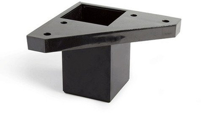 Këmbë mobiljeje Rei Mod.972, ABS, 4.2x4.2x6cm, e zezë