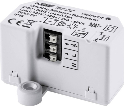 Aktuator zbehës dritash Homematic IP Dimmer Actuator Flush-mounted, 230V, IP20, i bardhë