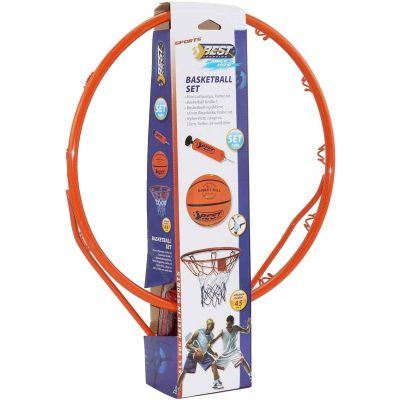 Set basketbolli Best Sporting, rreth 45 cm, top nr. 7, me pompë