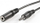 Kabllo audio Roline Jack 3.5mm mashkull në femër, 10m, e zezë