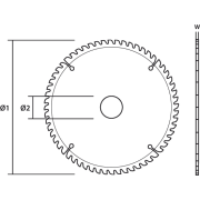 Disk sharre rrethore Graphite 55H603, 160x30mm, 48 dhëmbë, metalik
