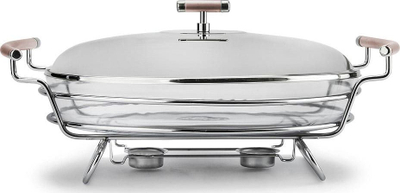 Warmer për tryezë KiNGHOFF KH-1414, 3.0L, qelq që s’e ha nxehtësia, inox argjendtë