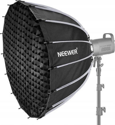 Softbox parabolik Neewer 33", Quick-Fold, me grid honeycomb, montim Bowens, i zi