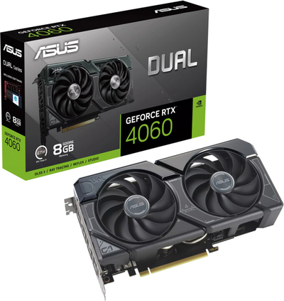 Kartelë grafike ASUS Dual GeForce RTX 4060 8G, 8GB GDDR6