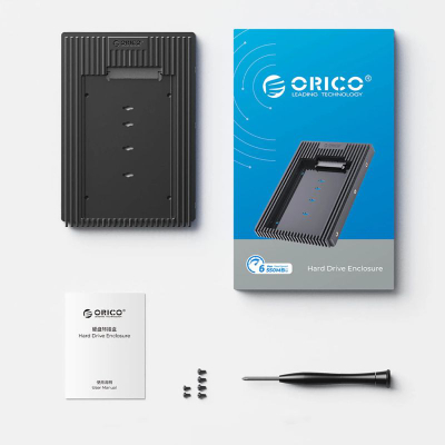 Adapter disku Orico D2SS-6G, 2.5" në 3.5", SATA III 6Gbps, i zi