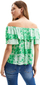 Bluzë për femra Desigual Blus Ana, e gjelbër