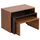 Set tavolina për kafe 3-pjesësh Bentil 65x35x45Hcm (HM9444.12), zezë