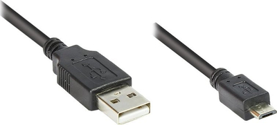 Kabllo USB Alcasa 2510 MB01, USB 2.0, 1 m, Micro USB, e zezë