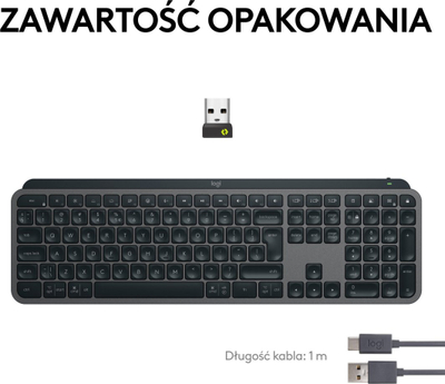 Set tastierë dhe maus Logitech MX Master 3S for Business + MX Keys S Wireless, Bluetooth Logi Bolt, grafit