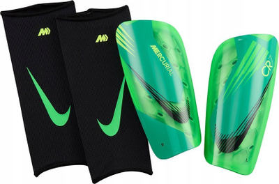 Mbrojtëse kërciri Nike Mercurial Lite GRD SP24 FN4325 398, futboll, jeshile me të zeza