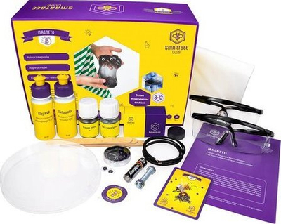 Set edukativ SmartBee BeeBox Magneto, eksperimente me magnetizma dhe drita elektrike, për kalamaj