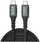 Kabllo USB Inca USB C 4.0, 40Gbps, 240W PD 3.1, 0.8m, e zezë