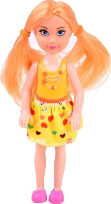 Kukull Mini Doll, 14cm, plastike, e kuqe