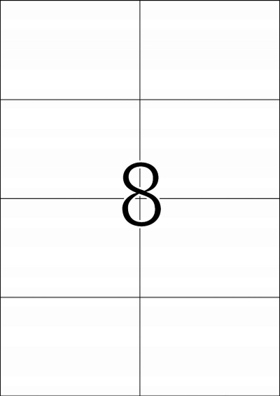 Etiketa vetëngjitëse TopStick ILK 8716, 105 x 74 mm, A4, të bardha