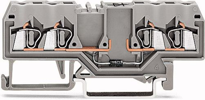 Borniçe shine Wago 280-815/281-410, 4 përçues, 2.5mm², gri