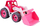 Traktor lodër Technok Pink me kovë, rozë