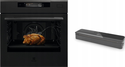 Furrë me avull Electrolux SteamCrisp 700 KOCAP31WT, me vetëpastrim pirolitik, 71L, e zezë
