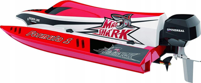 Varkë me telekomandë Amewi Mad Shark V2, elektrike, 2.4 GHz, e kuqe, e zezë edhe e bardhë