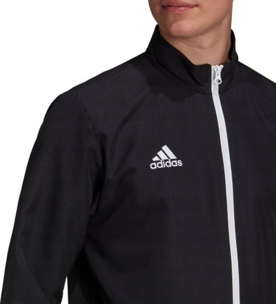 Bluzë sportive adidas Entrada 22 M H57534 për burra, me zinxhir gjithëpërgjatë, e zezë