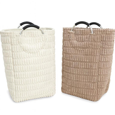 Shportë për rroba 38*30*60, bardhë/kaft. UNIMIKS