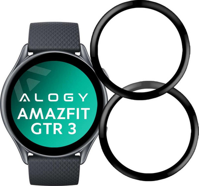 Xham ore 3D Alogy 2x për Xiaomi Amazfit GTR 3, i zi