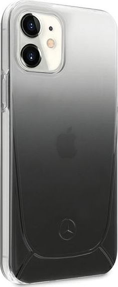 Kapak telefoni Mercedes MEHCP12SARGBK, për iPhone 12 mini 5.4", hardcase Transparent Line, i zi