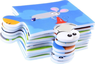 Puzzle për dysheme Orchard Toys Countryside Animals, 9 copa, blu jeshile