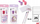 Set shkrimi MP PA980-07 Unicorn, 4 pjesë, shumëngjyrësh