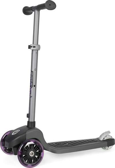 Trotinet balancues Qplay Future Eco, me platformë të gjerë me LED, për kalamaj, lejla