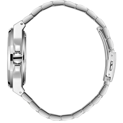Ora burrash Lee Cooper Alexandre LC08368.350, automatike, skeleton, argjendi