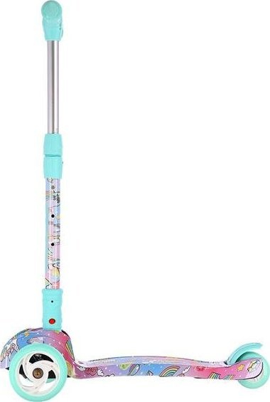 Trotinet për kalamaj Nils Fun HLB15A LED Jr, deri 50 kg, me drita LED, ngjyrë mint