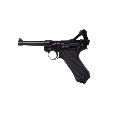 Pistolete ajri Ranger Luger P08 Parabellum, 4.5mm BB, metal, e zezë