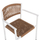 Karrige Ster prej alumini 55,5x53x78Hcm (HM5786.11), bardhë/ bezhë