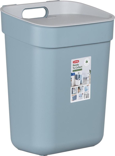 Kosh mbeturinash Keter Ready to Collect 10L, me kapak, blu