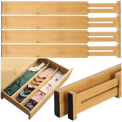 Organizues sirtari Ruhhy 25633, 4 copë, bambu